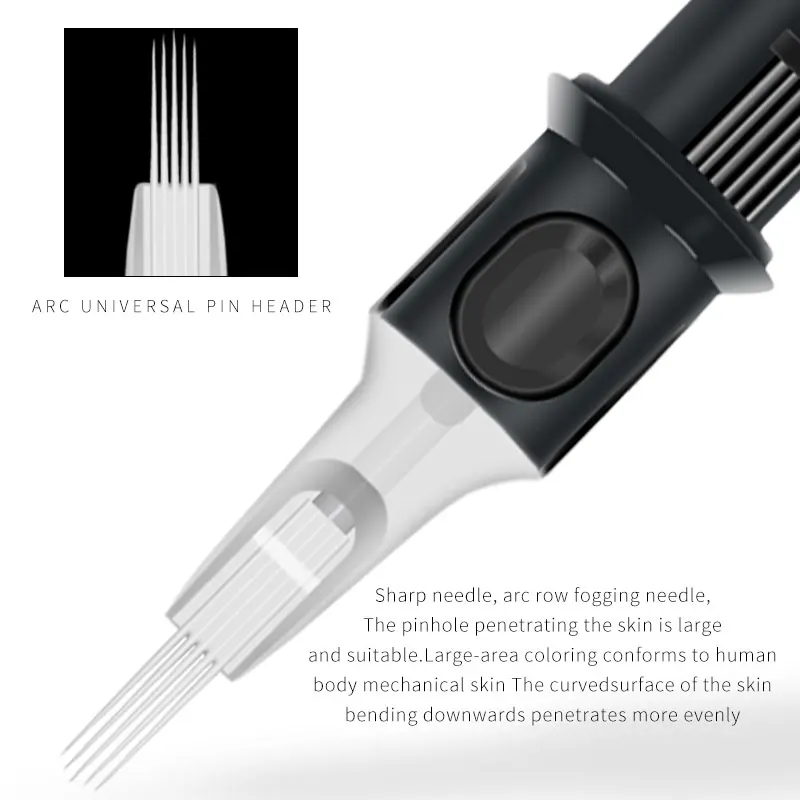 Tattoo Cartridge Needle 10PCS RL/M1/RM Professional Disposable Semi-Permanent Eyebrow Lip Makeup Needles For Machine Pen - купить по