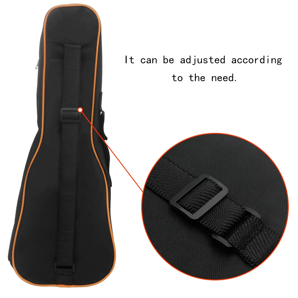 Muslady 21 дюймов сопрано укулеле сумка Uke Ukelele чехол на молнии кокосовое дерево узор Стиль с регулируемым одним плечевым ремнем