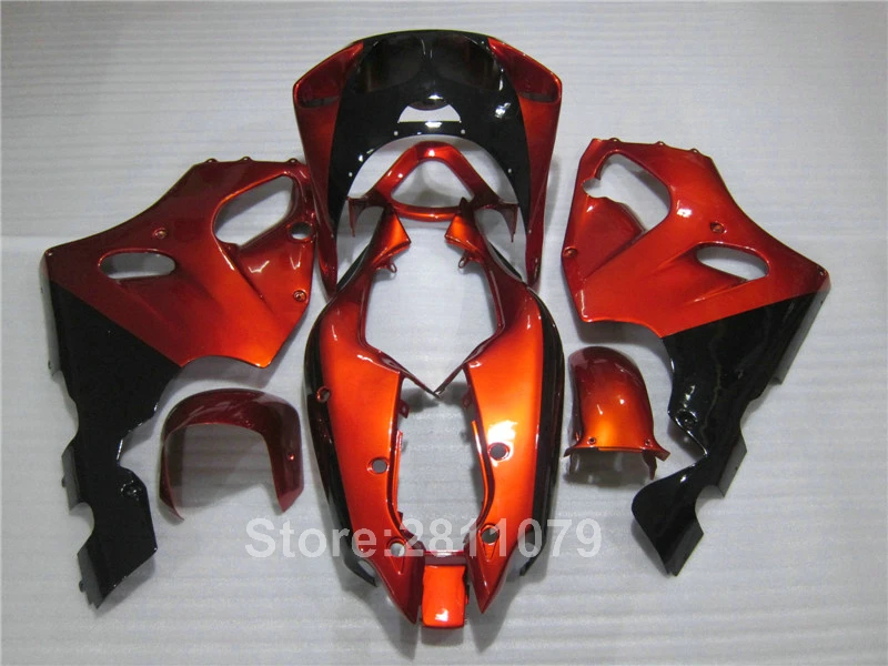 Комплект обтекателей кузова для Kawasaki Ninja ZX7R 96 97 98 03 винно красный черный комплект