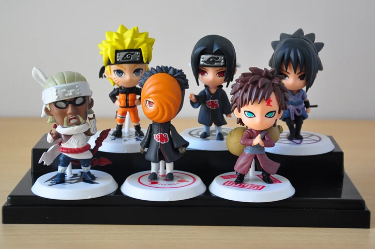 6 шт./лот 7 см японские ПВХ игрушки фигурка модели|naruto action figure|action figurepvc toy |
