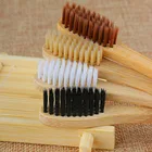 Экологичные бамбуковые зубные щетки для ухода за полостью рта, 1 шт.