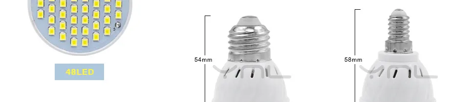 YNL Lampara светодиодный светильник E27 E14 MR16 GU10 220V 48 светодиодный 60 светодиодный 80 светодиодный SMD 2835 Bombillas светодиодный лампы Точечный светильник Лампада Светодиодный точечный светильник