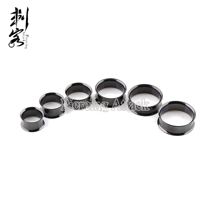 (Мин. Заказ $10) Большой Калибр черный двойной расклешенный Разъем 18 мм-30 мм дешевые