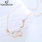 Todorova молекула серотонина многоугольные ожерелья и подвески на длинной цепи ожерелья для женщин минималистичные эффектные ювелирные изделия