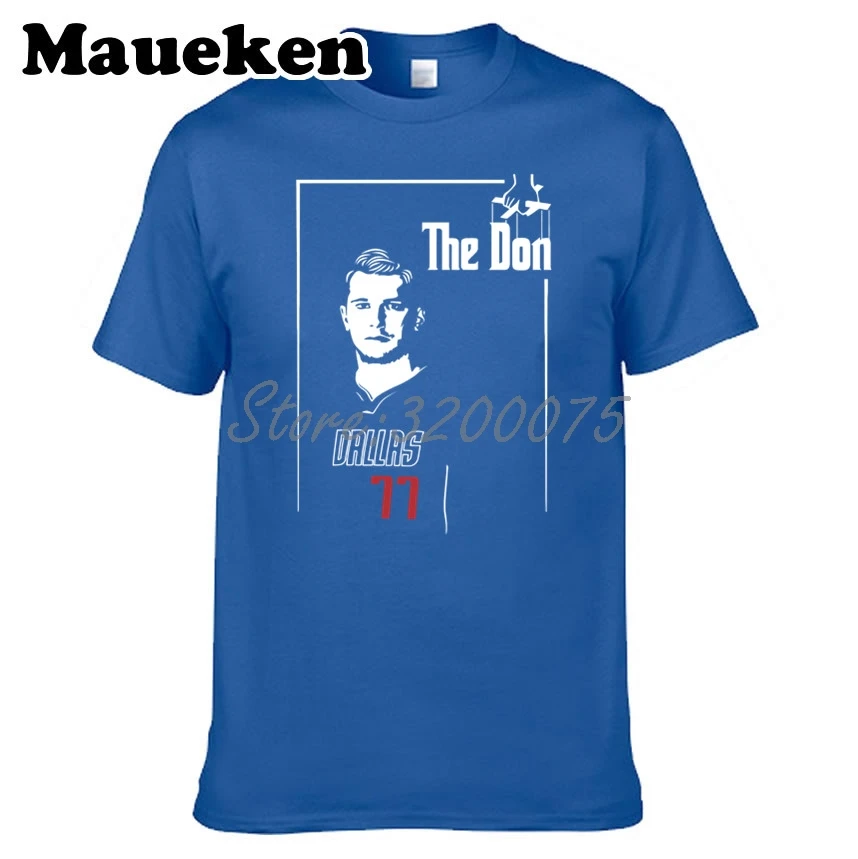 Мужская футболка Luka The Don Doncic 77 Godfather Poster Style в стиле Даллас для фанатов подарок с