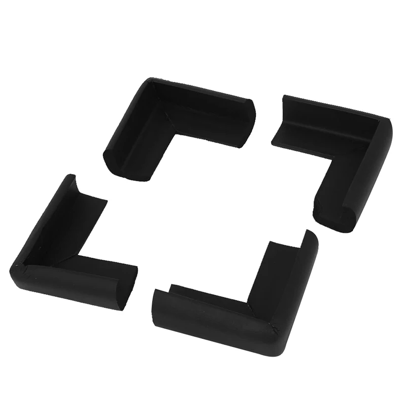 

4 Pcs ABWE Table Cupboard Worktop Corner Cover Protector Cushion Black