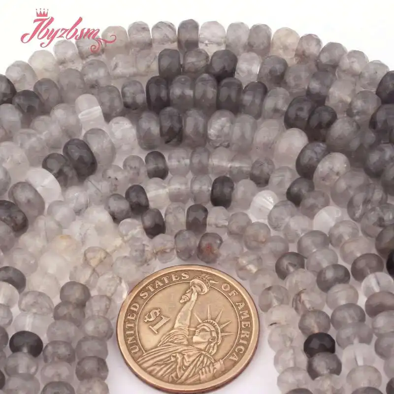 

Круглые бусины из натурального камня, 3x6,4x8 мм, 15 дюймов