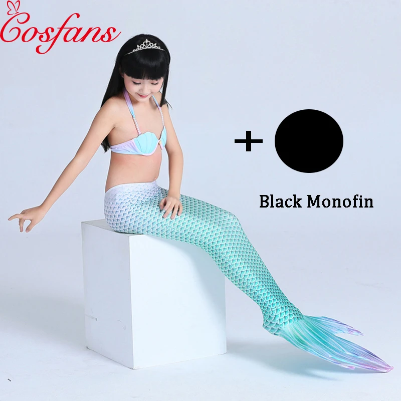 

New Mermaid Tail Swimming Mermaid Swimsuit child MermaidTail Swimwear Swim Sexy Thin Princess with Monofin Mermaid tail can swim