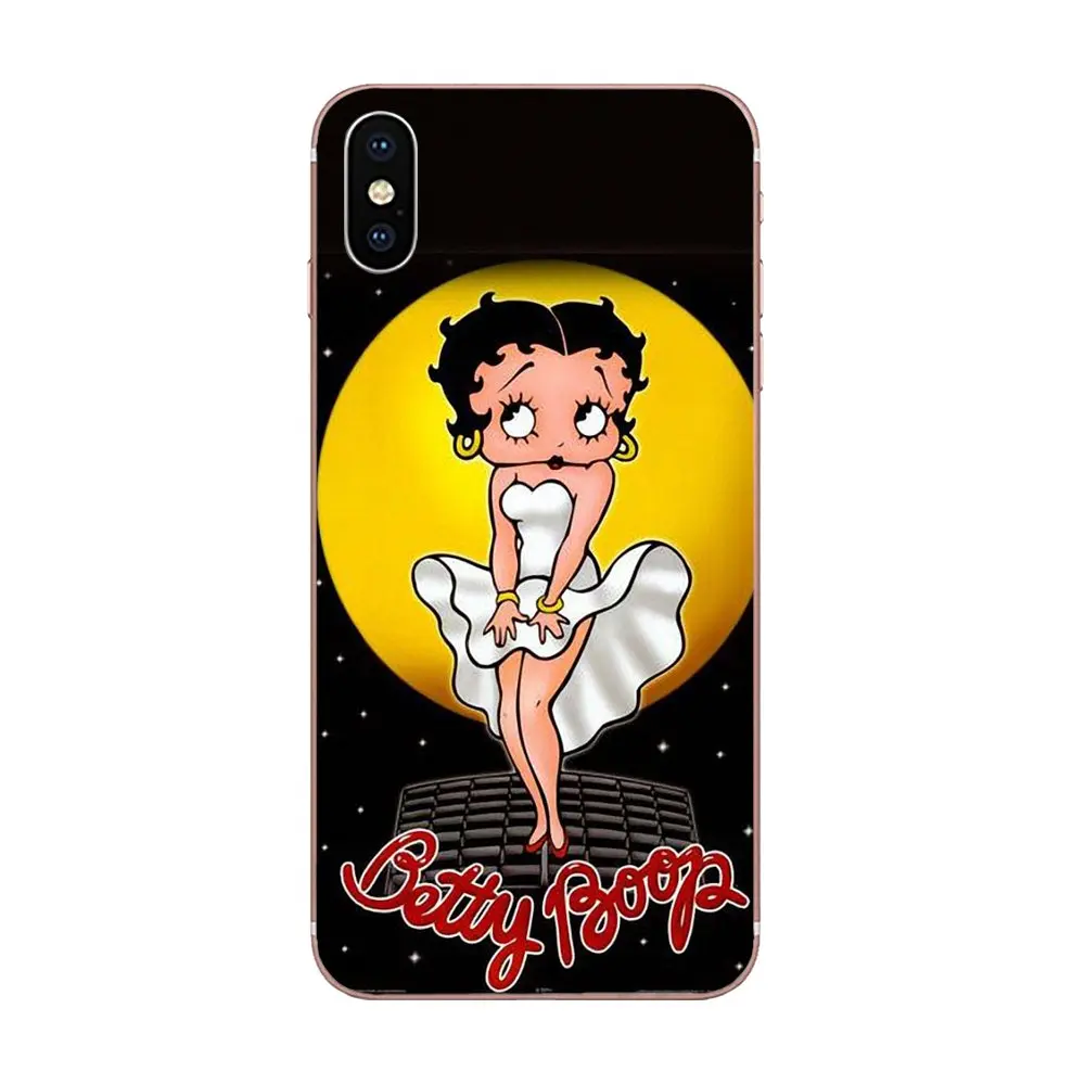 Великолепный Betty Boop лучший ТПУ чехол для сотового телефона Apple iPhone 4 4s 5 5C 5S SE 6 6S 7 8
