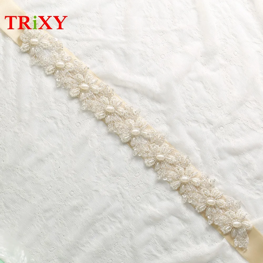 TRiXY S219,, свадебные пояса с кристаллами, Свадебные ремни, Свадебные ремни для невесты, подружки невесты, свадебные Ремни с цветами, аксессуары