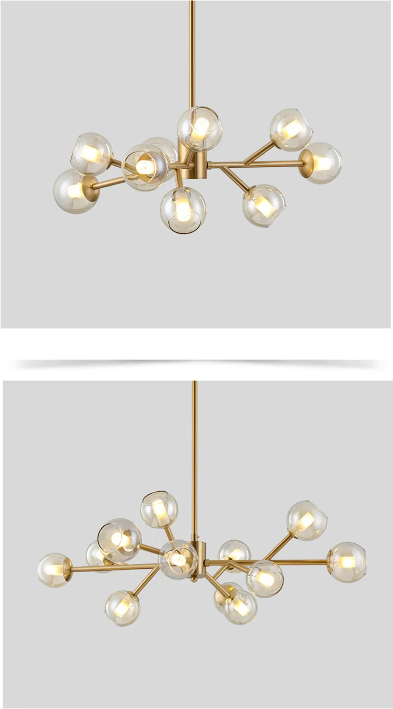 

Nordic Molecular Magic Bean Chandelier 12 15 18 Heads Suspension Light Willa Personality Duplex Floor Bedroom Chandeliers No42