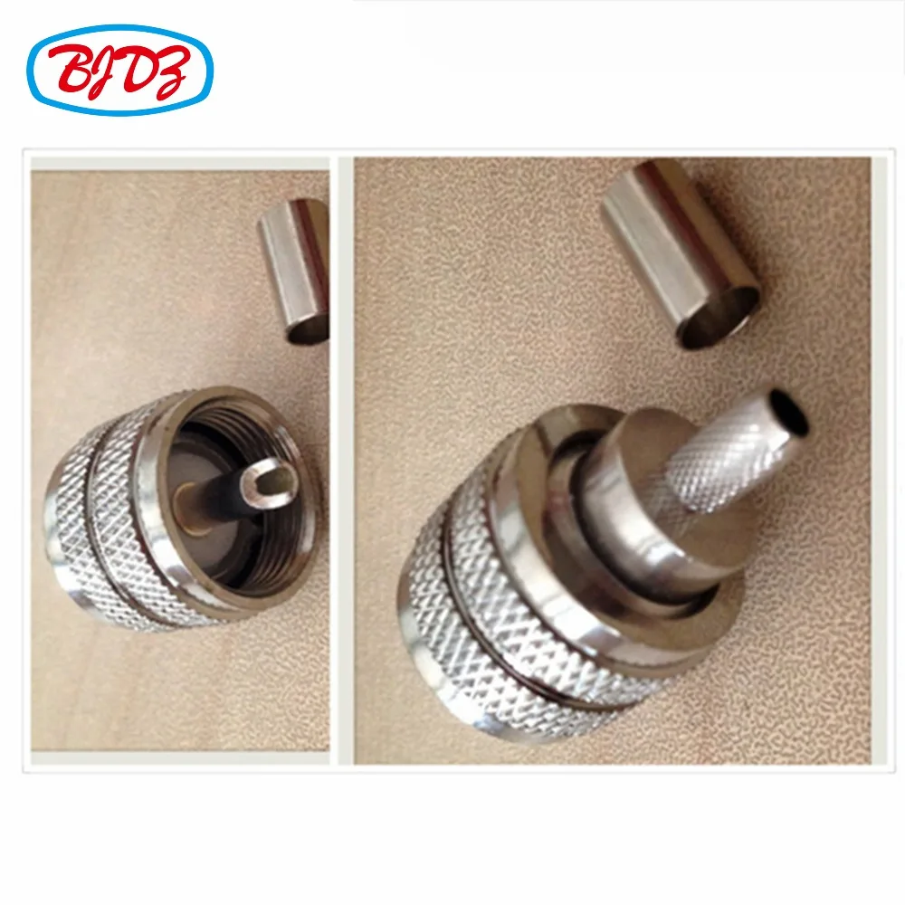 

Free Shipping UHF Male PL259 Crimp for RG400 cable connector