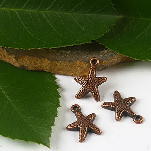 

70pcs copper tone starfish charms h2168