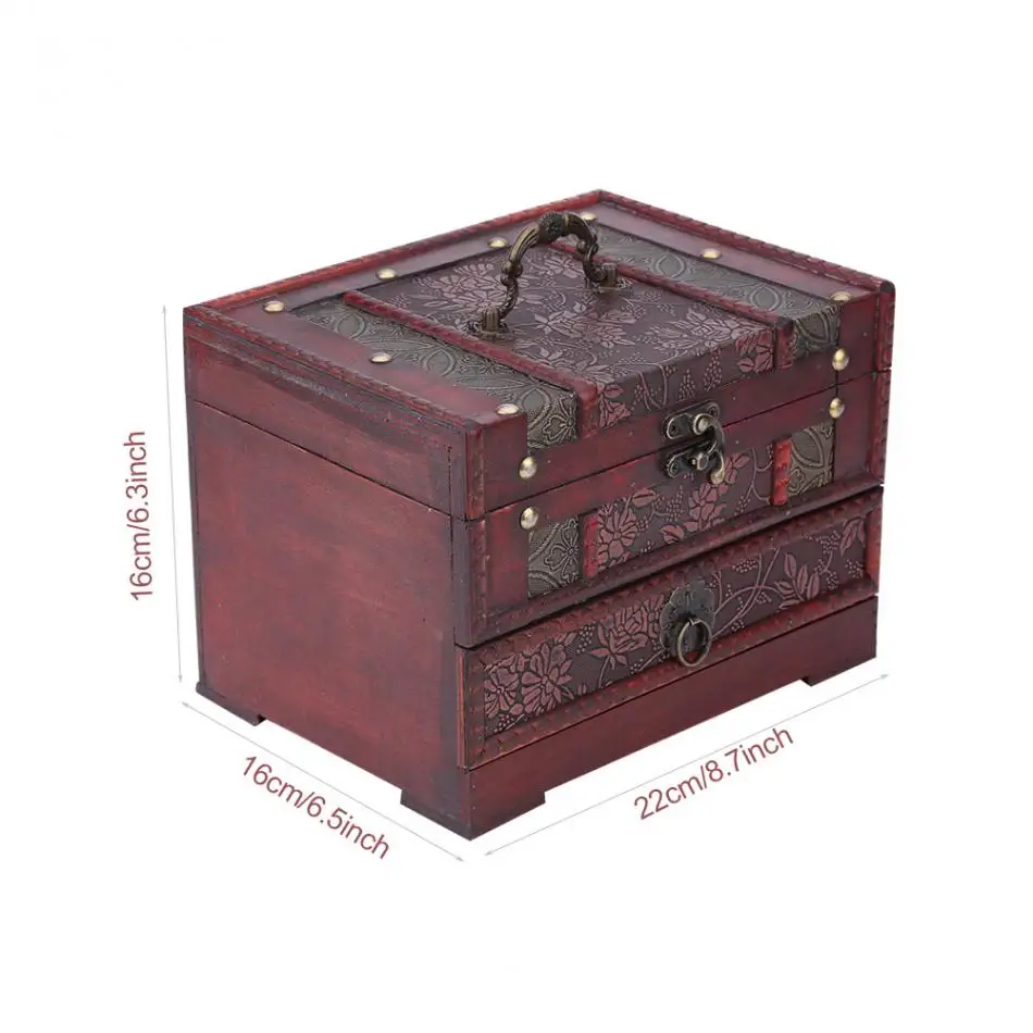 1 шт. классические деревянные украшения Подарочная коробка для хранения Коробка - Фото №1