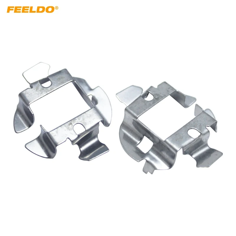 

FEELDO 2PCS Car H7 HID Xenon Bulb Adapter Holder For Audi Benz BMW Opel Buick Bora Saab HID Bulb Base Retainer Clip Socket