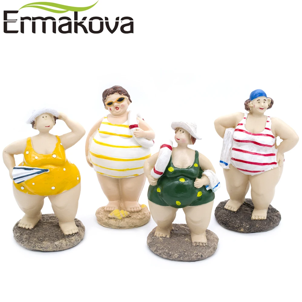 Эрмакова Смола пухлые красота жир леди Статуэтка Девушка Статуя хорошо