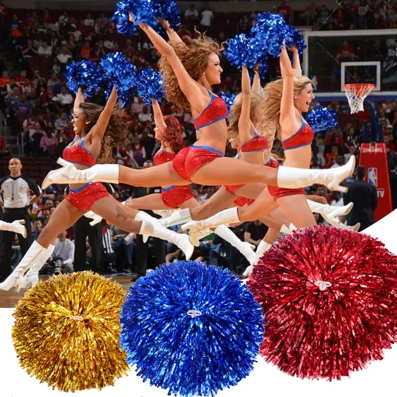 1 пара ручной Pom Poms болельщик Танцевальная Вечеринка Детский клуб Декор гаджет