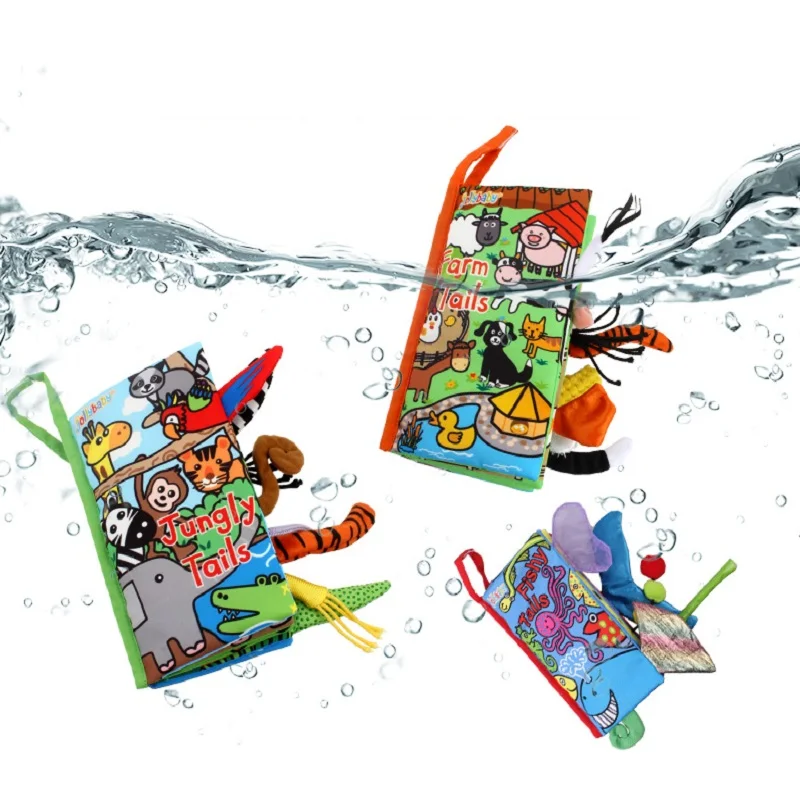 Детская 3d-книга на английском языке с хвостом животного