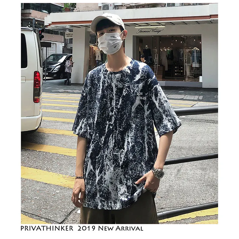 Privathinker яркое с принтом футболка коротким рукавом повседневная хлопковая