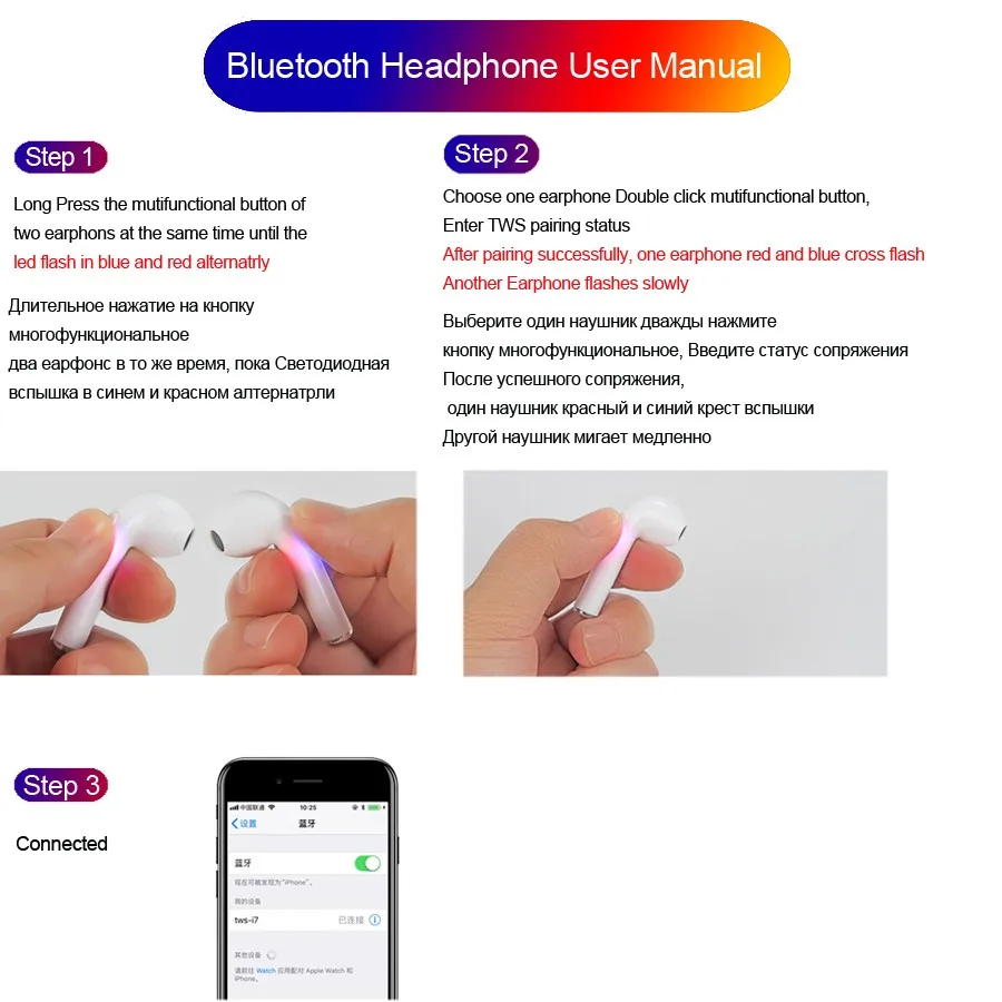 I7s TWS мини беспроводные Bluetooth наушники с микрофоном гарнитура зарядная коробка