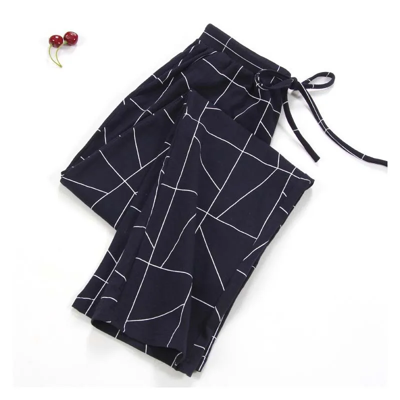 Женские хлопковые Пижамные штаны трикотажные размера плюс xl для сна|pajama pants|sleep