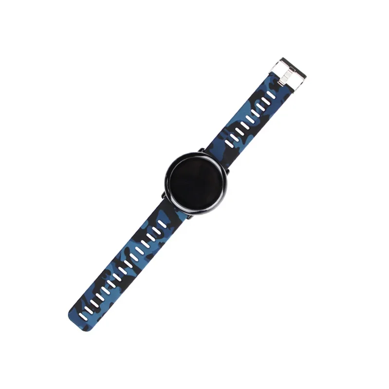 Strap 1 Камуфляжный силиконовый чехол для Amazfit Stratos, сменный спортивный смарт-ремешок для часов Xiaomi Huami Amazfit 2, браслет - Цвет: Strap 1