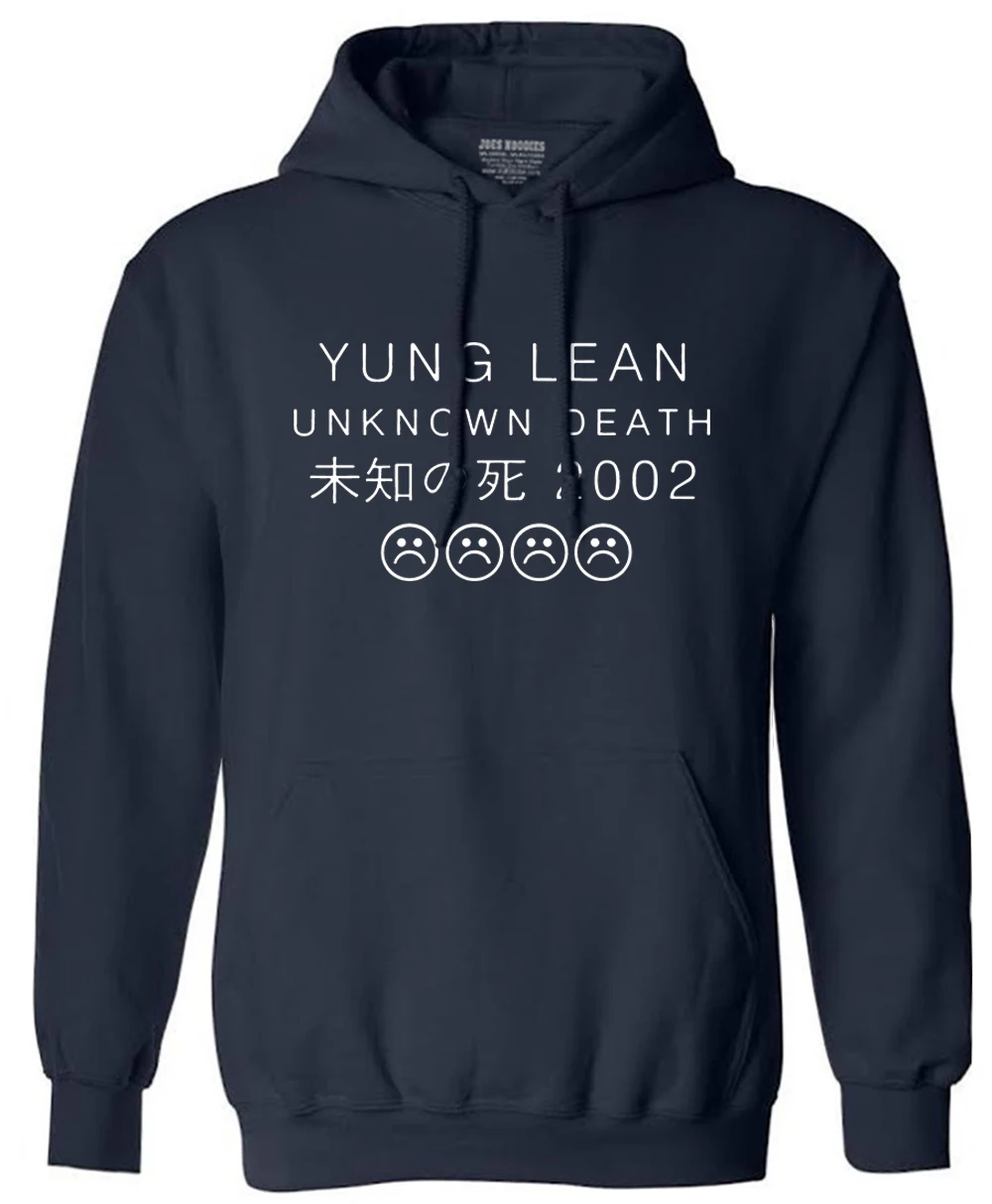 YUNG LEAN UNKNOWN DEATH Sad, толстовка для мальчиков, мужская, хлопок, длинный рукав, осень, мужской спортивный костюм, Мужская брендовая одежда, толстовка с капюшоном