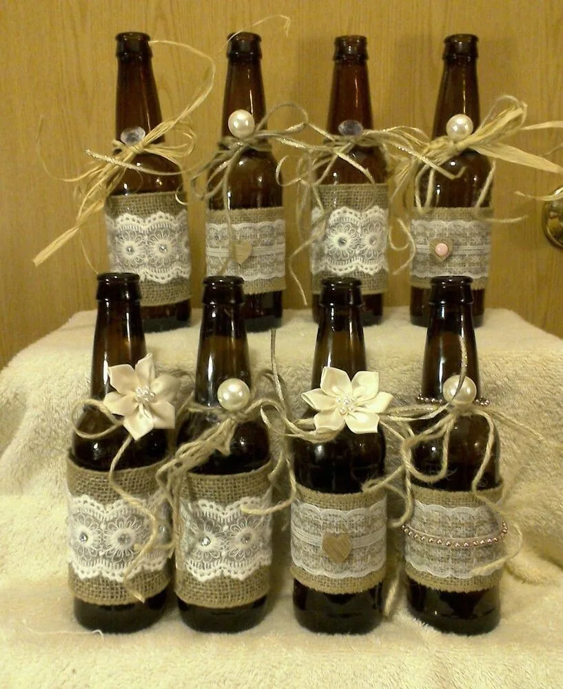 Лента из джута кружево для мешковины свадебных цветов бутылки с вазами