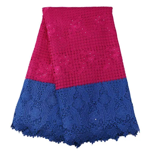 Последние Африканские кружева 2017 химических afbric с камнями модные гипюр шнур