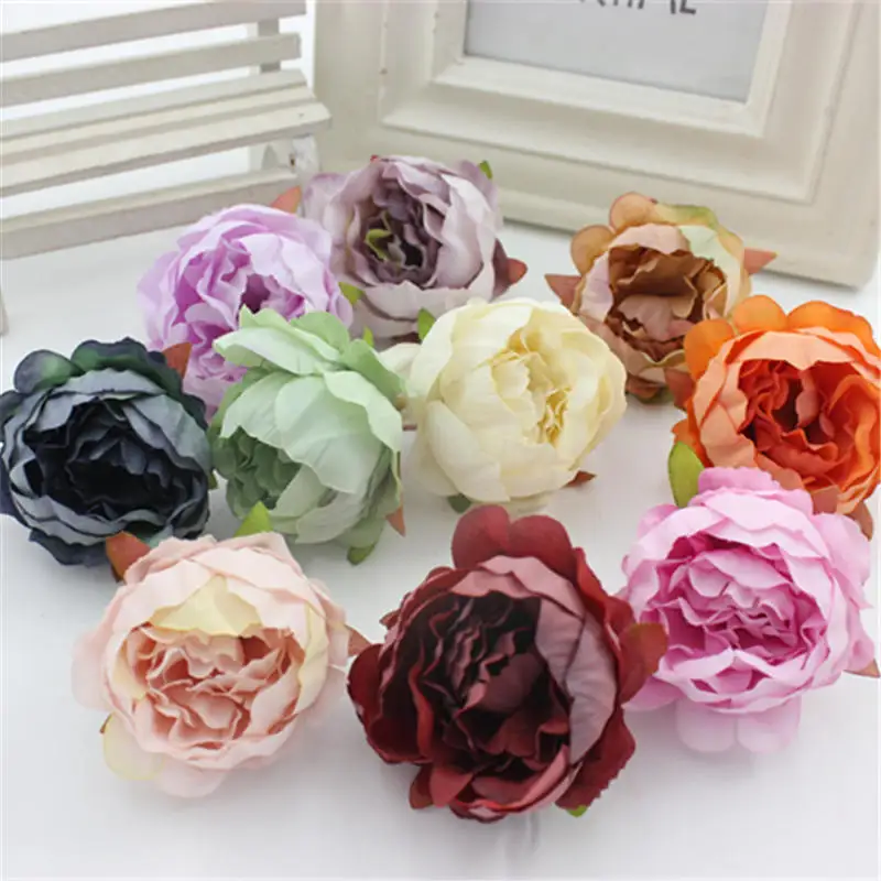 2 шт. шелк/имитация пиона Букет Свадебные аксессуары для стола украшение дома |
