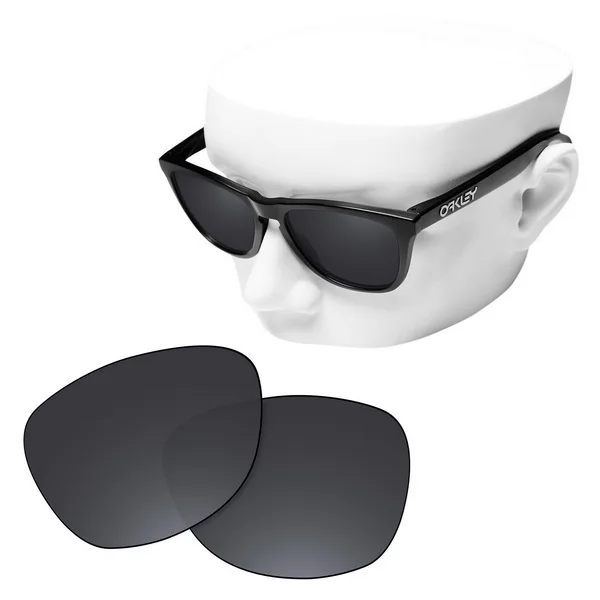 Black Dark Grey Поляризационные Сменные линзы для солнцезащитных очков Оукли Frogskins - Цвет линз: Black Dark Grey