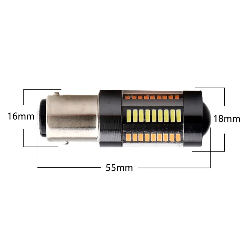 Автомобильные лампы 2 шт./лот 3157/1157 33 Вт SMD4014 990lm 66LED дневные ходовые огни сигнал