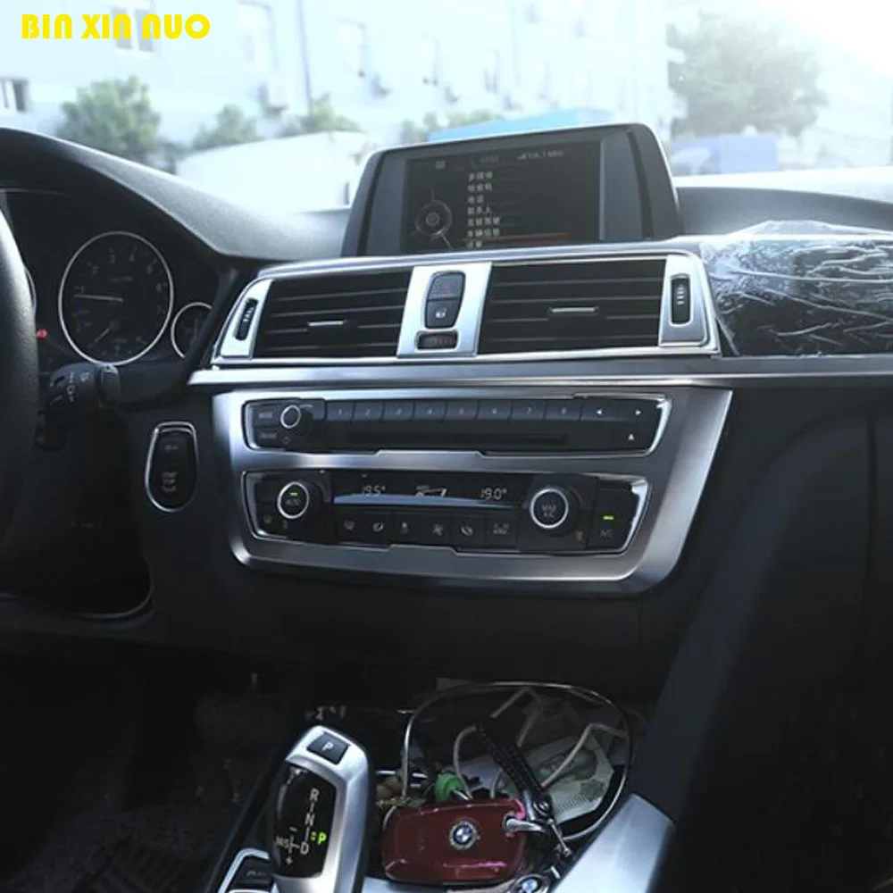 

Bashboad Cover Console Penal Knob Decorative Trim Sticker for BMW 3 4 Series 320i F30 F32 335i 328i Interior Accessories