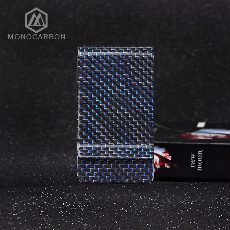 Monocarbon новые подарки Изделия из металла красочные углеродного Волокно зажим для денег, для ленты углерода Волокно зажим для денег
