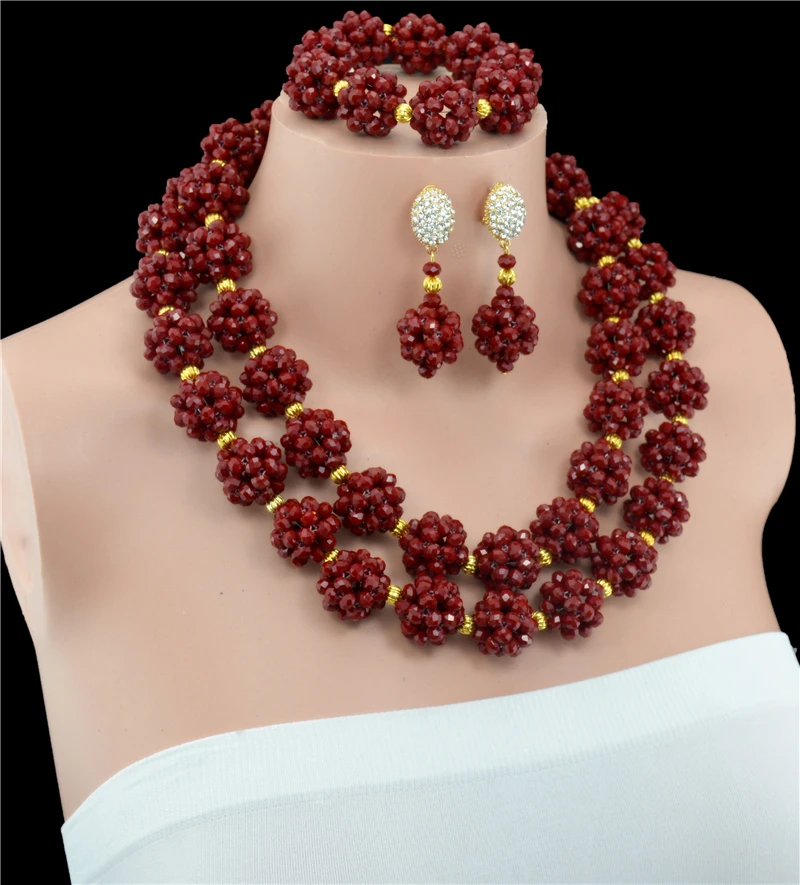 2016 Последние золотые африканские бусы для невест комплект ювелирных изделий