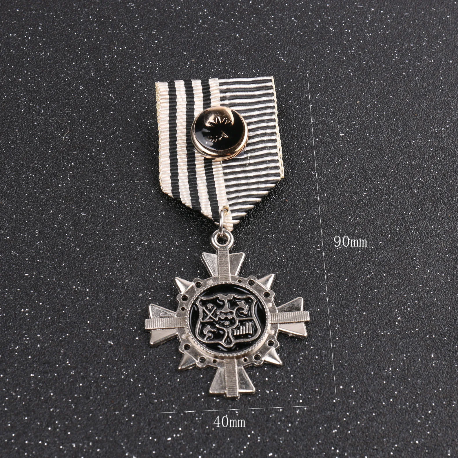 Цельное модное ювелирное изделие Горячая Ретро простая черная брошь в виде