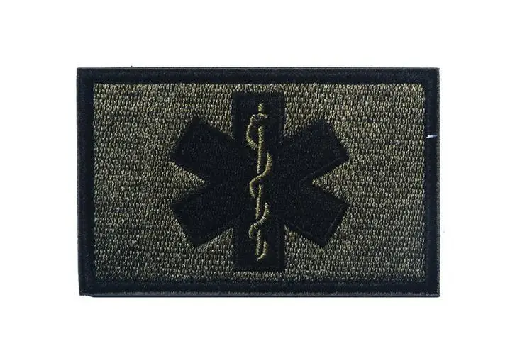 Экстренные медицинские нашивки Змея звезда жизни крюк назад армии США