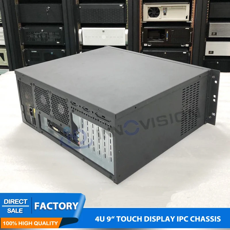 Компактный 9 &quotTFT сенсорный дисплей 4U все в одном корпус компьютера/4U Серверный