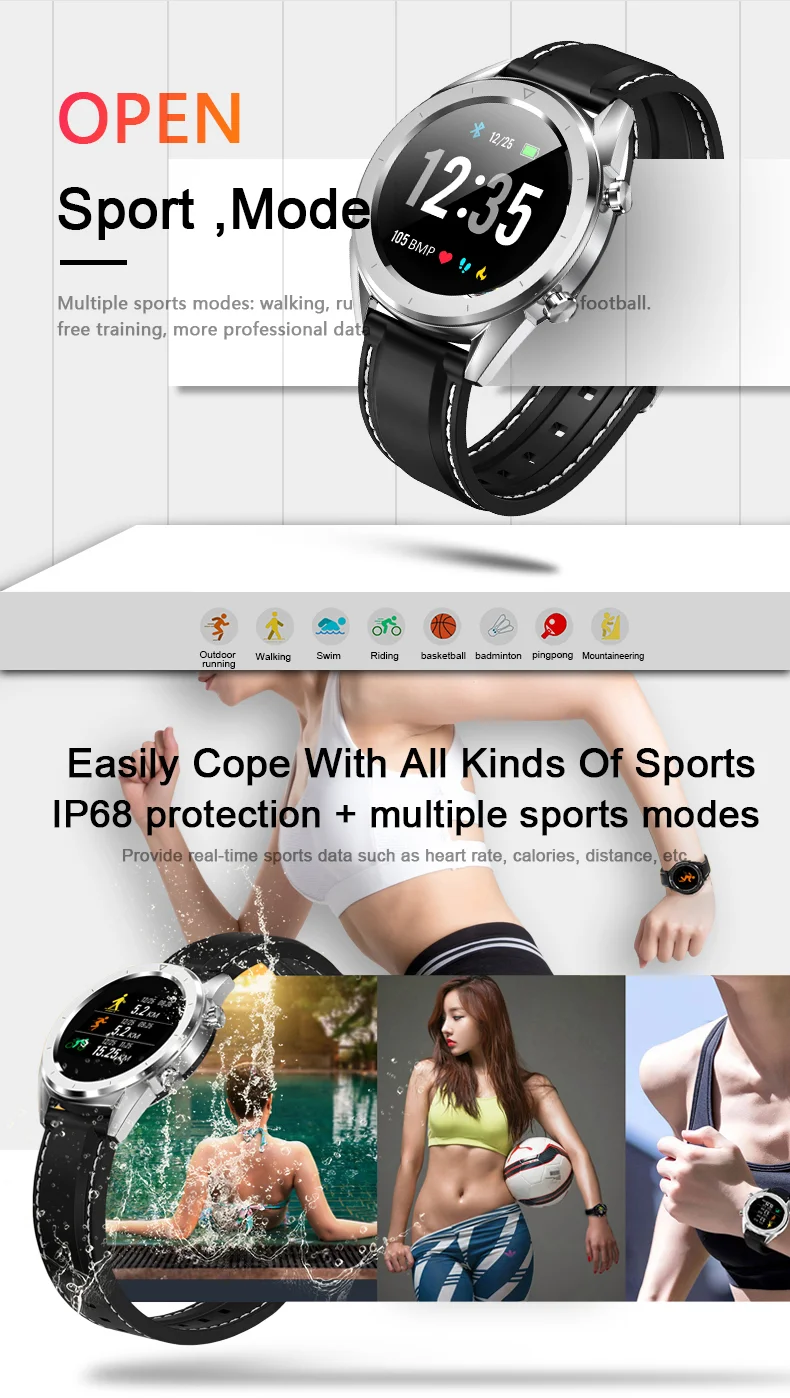 Смарт часы KSUN KSR901 Bluetooth Android/IOS телефоны 4G водонепроницаемый gps сенсорный экран Спорт Здоровье