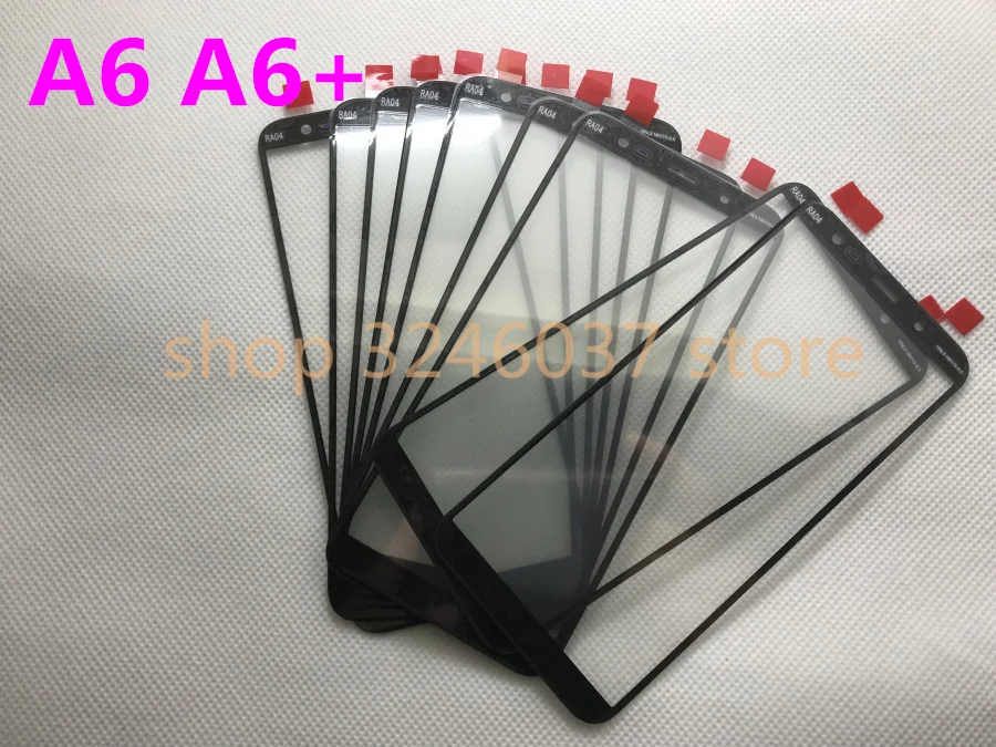 Новая оригинальная замена для samsung Galaxy A6 A600 A600F A6+ plus A605 A605F lcd Передний сенсорный экран Внешний стеклянный объектив Ремонт