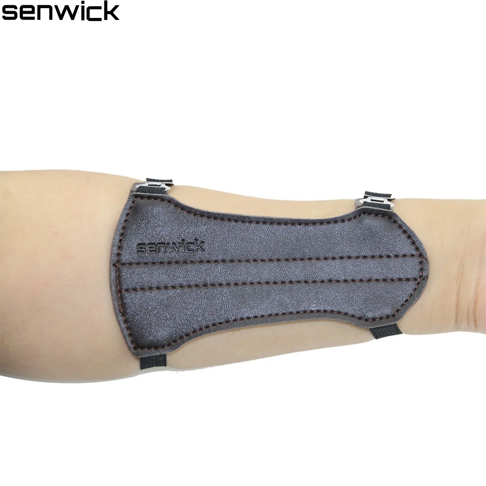 Новый Черный Удобная эластичный пояс Кожаный Ремешок 3 Целевая Стрельба Из Лука