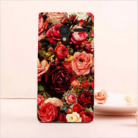 Жесткий чехол для Alcatel One Touch Pixi 3 4 дюйма OT 4013X 4013D 4050X 4050D 4050A|case heart|flowers charmcase targus |