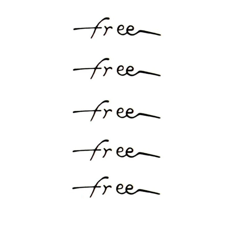 

2017 Novel Words Tattoo Henna Fake Tattoo Flash Tattoo Temporary Tattoo Sticker
