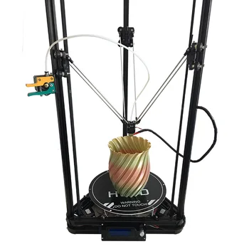 High precision auto leveling large printing size reprap delta diy 3d printer kit K280 , with heat bed support muti materials 4