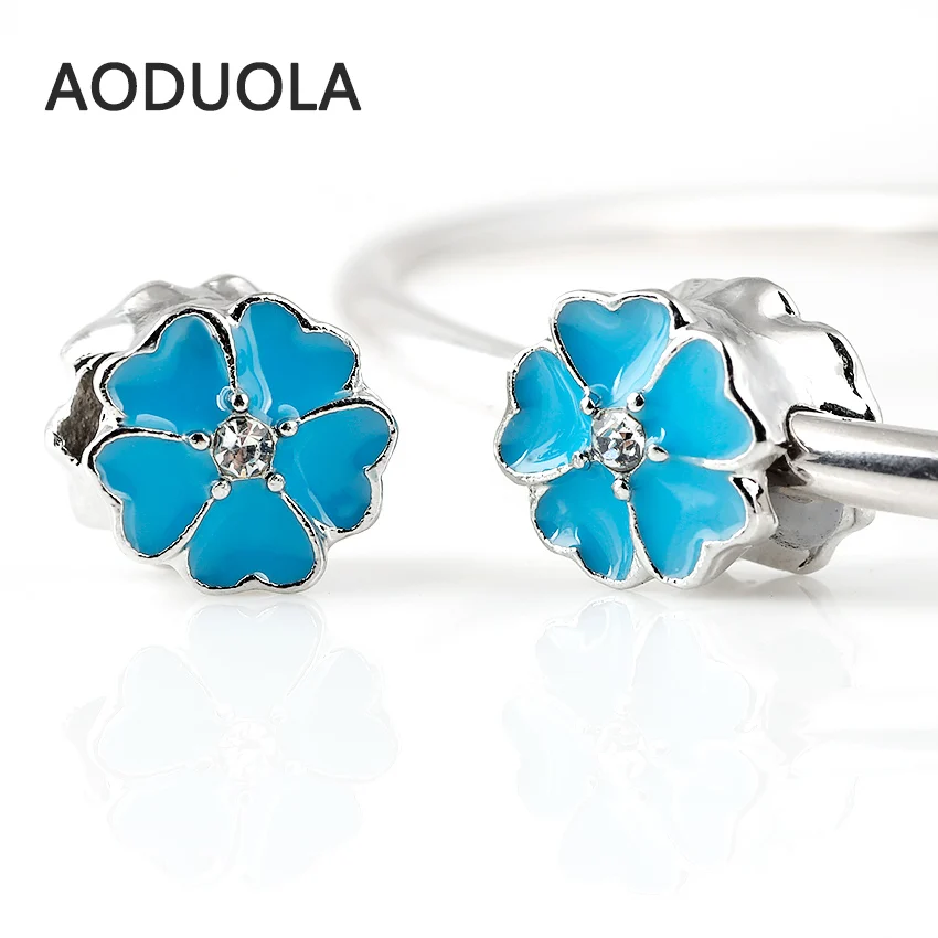 10 шт./партия медные бусины в форме цветка|for pandora|beads redmetal beads |