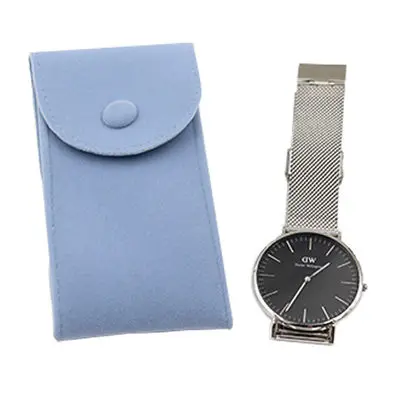 Light Blue Фланелетная коробка для хранения часов Высокое качество часы защита мягкая сумка часы Коллекционные коробки чехол - Цвет: Light Blue