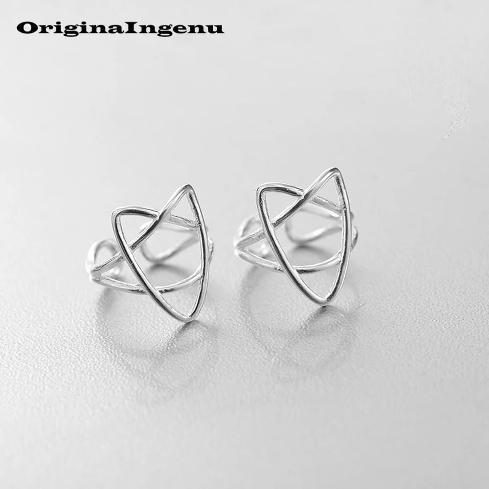 925 серебряные клипсы для ушей Oorbellen Винтажные Ювелирные изделия минимализм