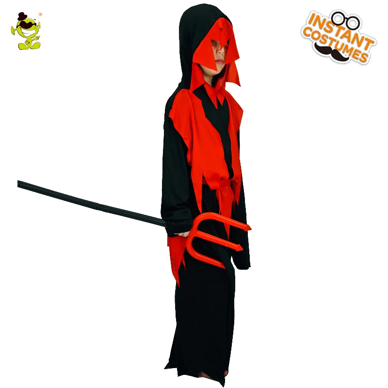 

Boy's Black Devil Costume Suits Devil Kids Boys Carnival Costume Halloween Cosplay Costumes Ghost Party Dress