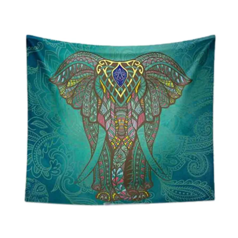 

Home textile polyester bedding elephant tapestry wall hangings carpet carpets Home decoration for bedroom living room Yoga mat