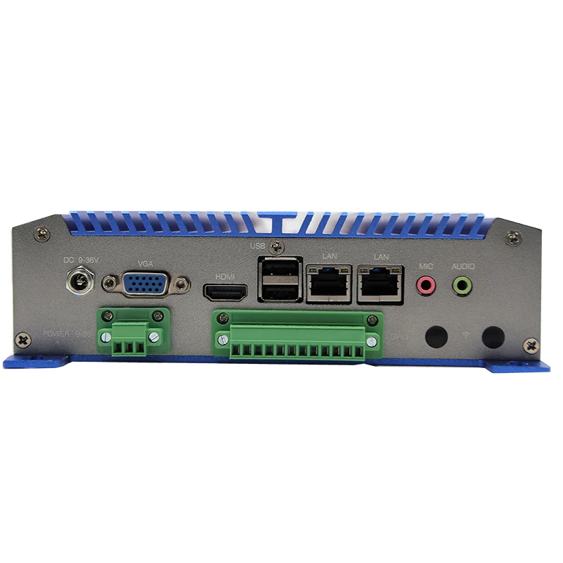 Промышленный Встраиваемый компьютер 9 36 в мини ПК D2550 n2800 Win10 Linux 2 LAN 6Com